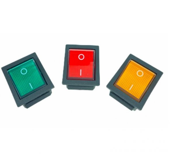 "104" Geniş Işıklı ON/OFF Anahtar 4 Pin - 2