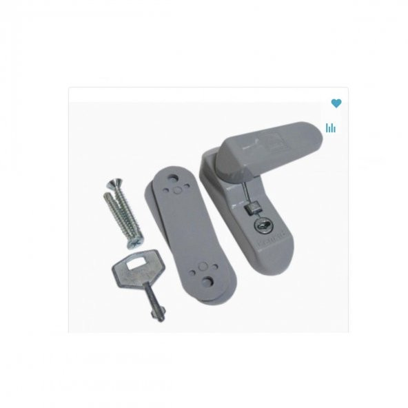 Penkid Pvc Çocuk Emniyet Güvenlik Kilidi Düğmeli Anahtarlı Gri - 2