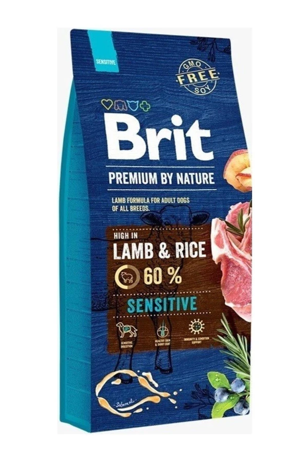 Brit Premium By Nature Kuzu Etli Yetişkin Köpek Maması 15 KG