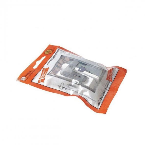 5 Adet Penkid Pvc Pencere Çocuk Emniyet Kilidi Anahtarlı Gri - 5