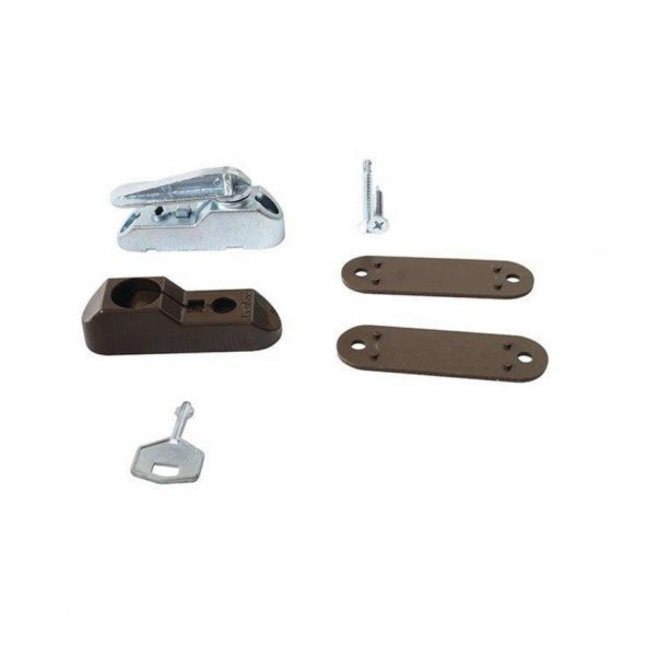 5 Adet Penkid Pvc Çocuk Emniyet Kilidi Anahtarlı Açık Kahverengi - 2