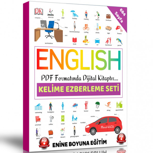 İngilizce Kelime Ezberleme Seti (PDF Formatında Dijital)