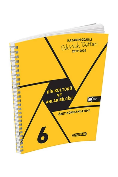 Hız Yayınları 6. Sınıf Din Kültürü ve Ahlak Bilgisi Etkinlik Defteri