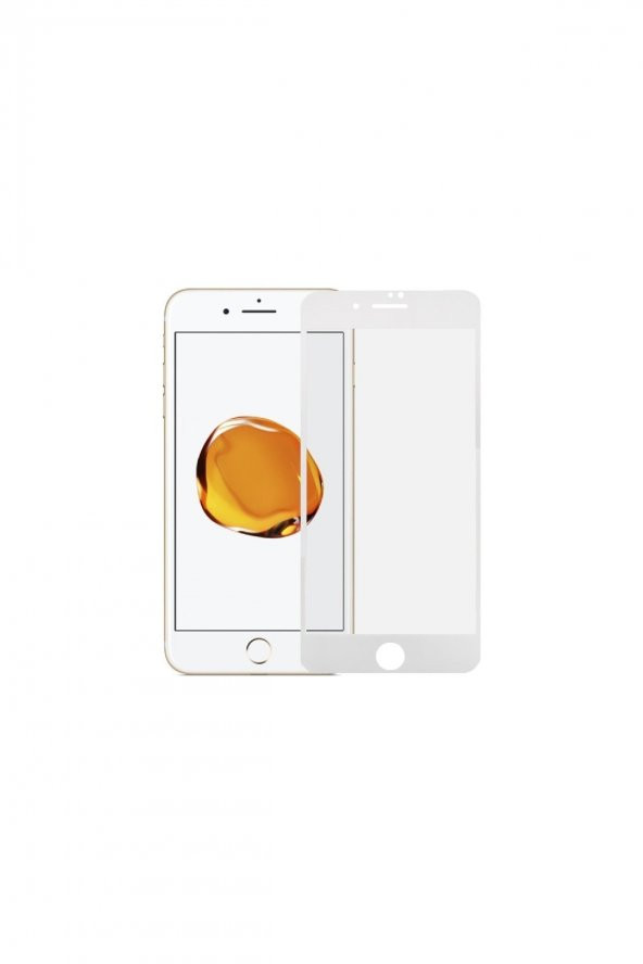 Iphone 6 Plus Cam Kenarları Kırılmaya Dayanıklı Screen Protector-ekran Koruyucu Beyaz