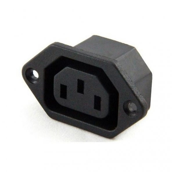 C13 Dişi Şase Tipi Power Soket - Vidalı