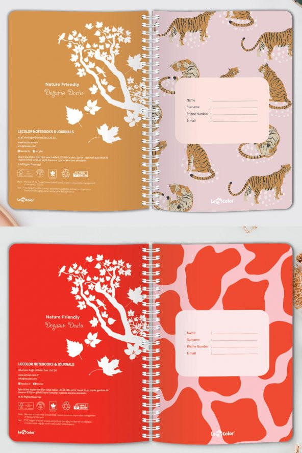 2li Tarihsiz Defter Seti A5 Kaplan & İnek - 4