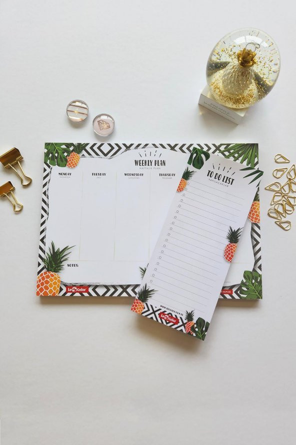2li Masaüstü Planlayıcı Set Ananas