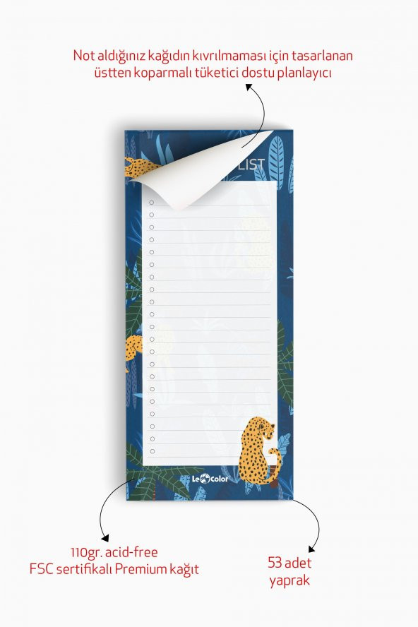 2li Masaüstü Planlayıcı Set Tropikal - 3