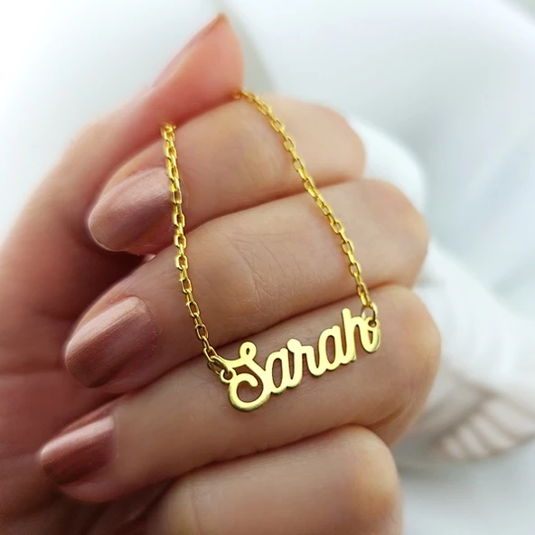 Vaoov 925 Ayar Gümüş Kişiye Özel İsim Bileklik - Resim 4