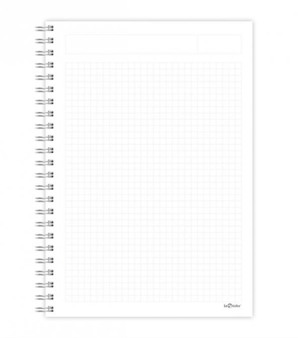 4lü Defter Seti 17x24 Sert Kapak Spiralli Kareli - 6