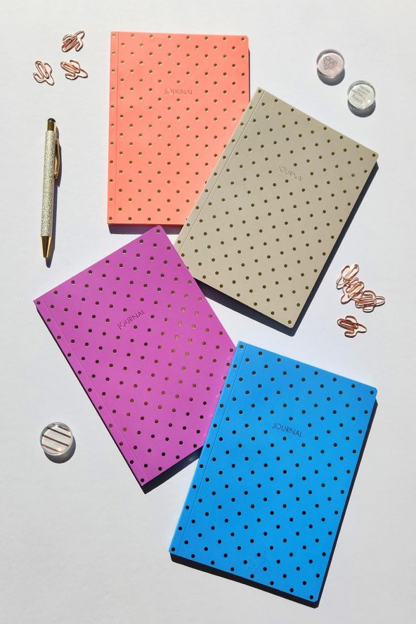 4lü Defter Seti 14x20 Ciltli Çizgili 128 Sayfa