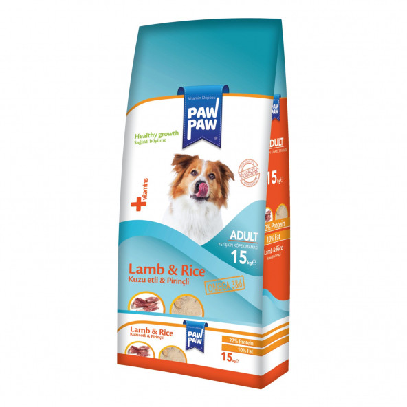 Paw Paw Erişkin Kuzu & Pirinç Köpek Maması 15 Kg