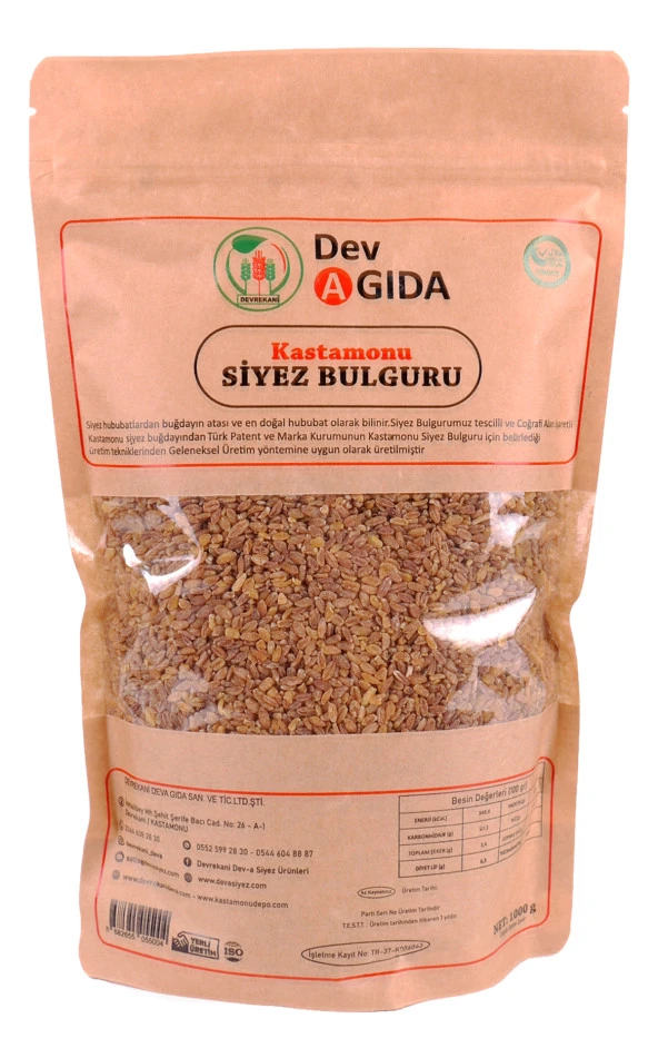 DOYPACK KASTAMONU SİYEZ BULGURU 1KG