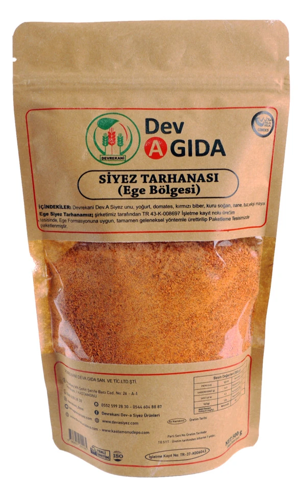 DOYPACK SİYEZ TARH EGE 500G