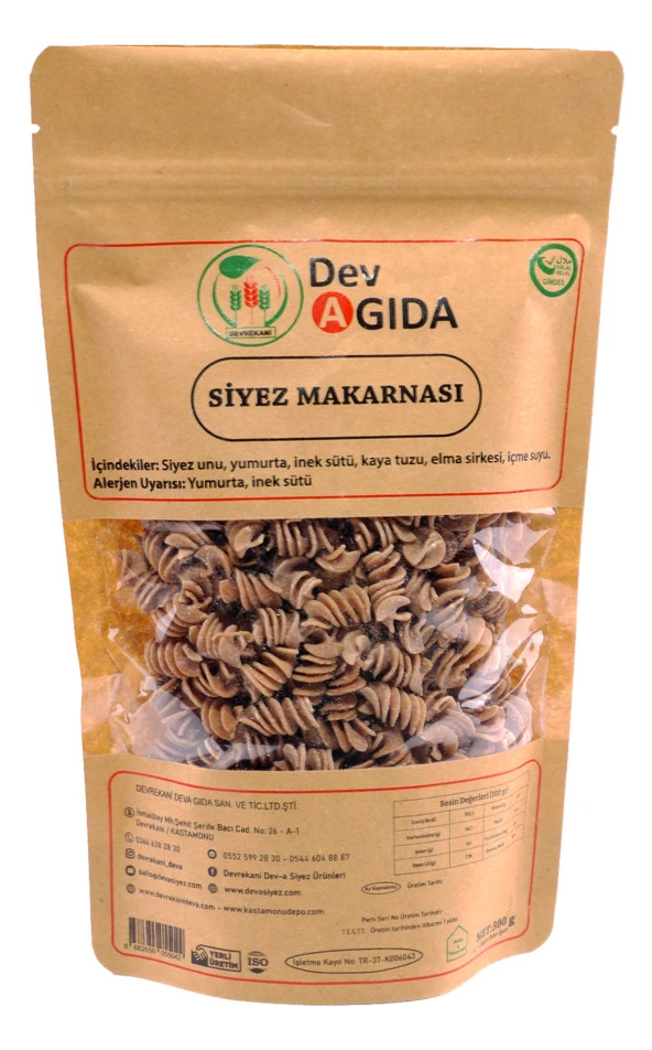 DOYPACK SİYEZ MAKARNA 300G