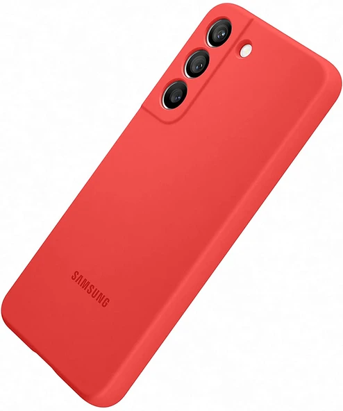 Samsung Galaxy S22 Silikon Kılıf, Kırmızı Silicone Cover EF-PS901 - 6