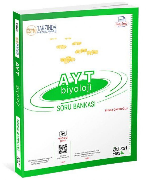 2023 AYT Biyoloji Konu Özetli Soru Bankası Üç Dört Beş Yayınları - 1