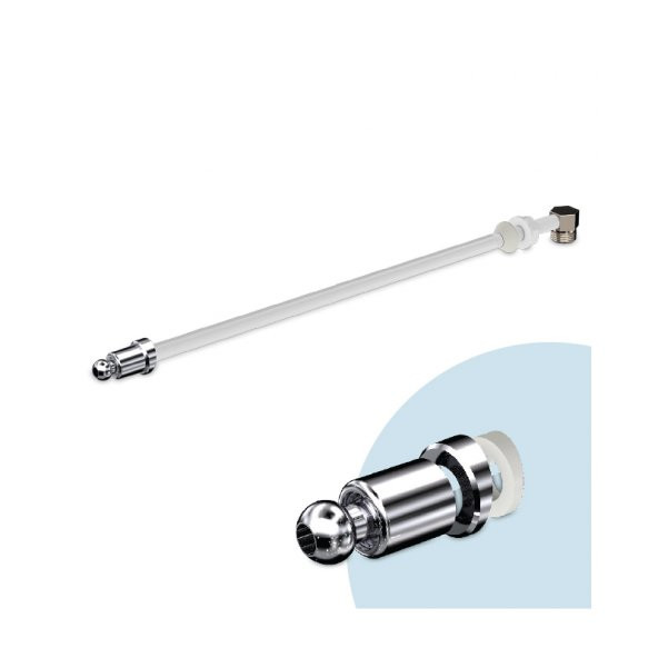 Taharet Borusu Krom Uçlu Sarı Dirsekli  340 MM