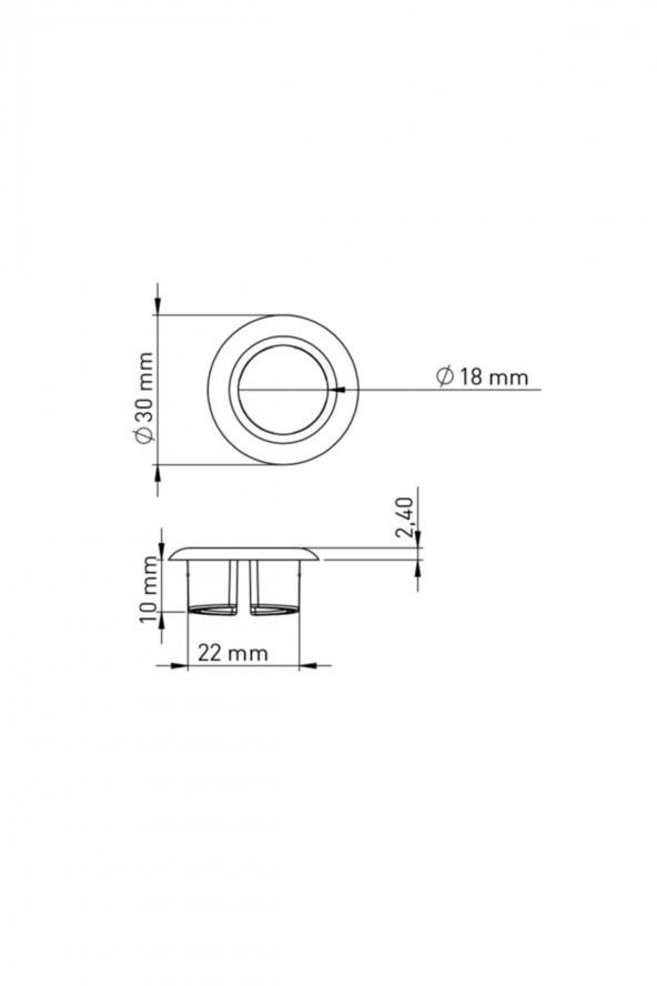 Lavabo Tahliye Yüzüğü Parlak - 2