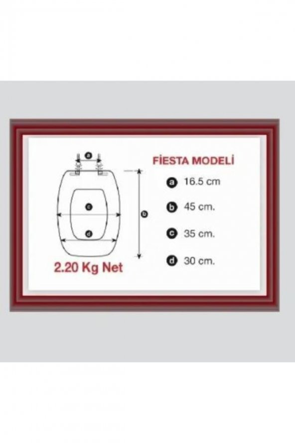 Fiesta Modeli Klozet Kapağı Beyaz Melamin - 3