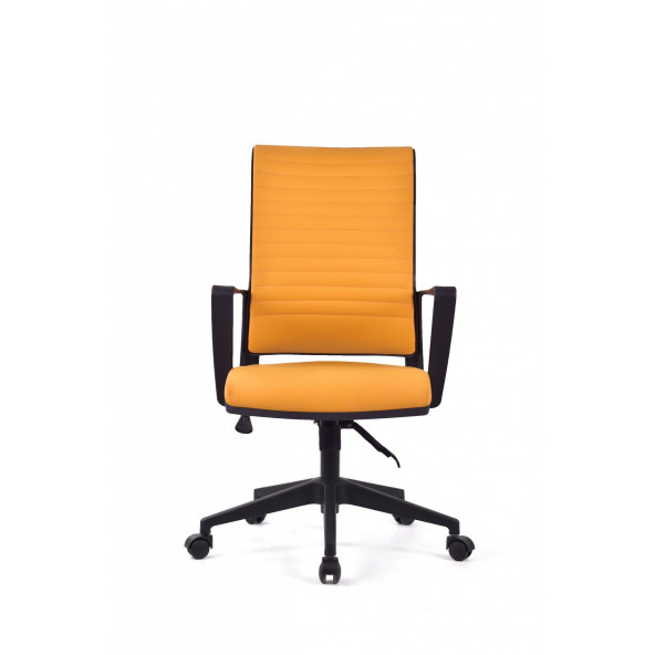 Herkese Mobilya Magenta Turuncu Deri Pls Çalışma Koltuğu Ofis Koltuğu