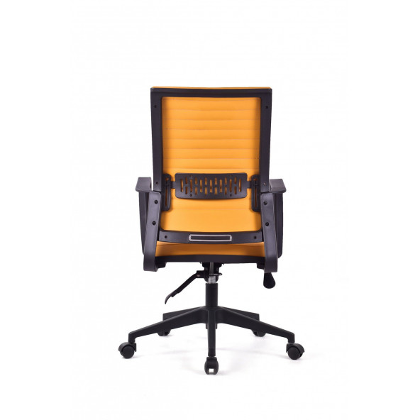 Herkese Mobilya Magenta Turuncu Deri Pls Çalışma Koltuğu Ofis Koltuğu - 5