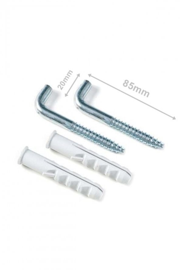 Şofben Termosifon Montaj Askı Kancası Vidası 2li Set - 2