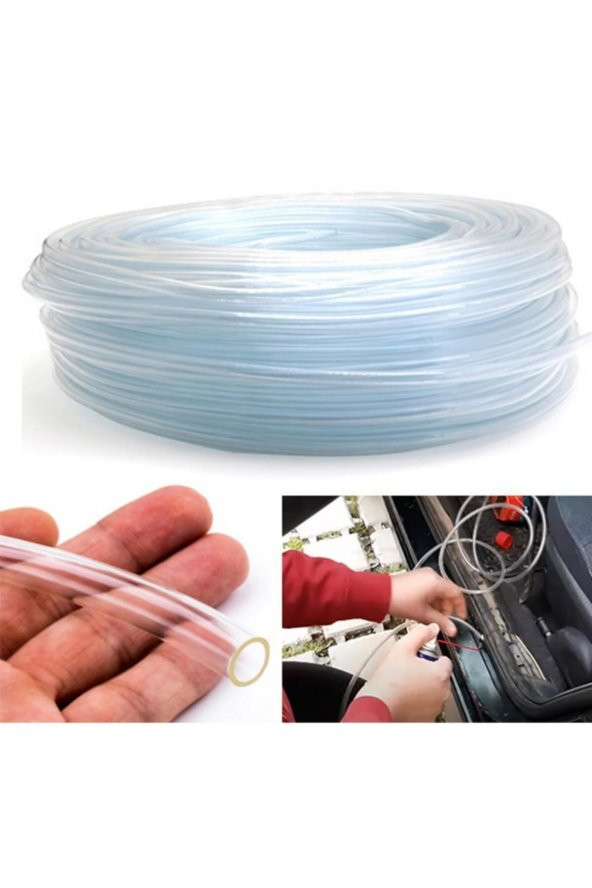 10 Mm Şeffaf Terazi Hortumu Termosifon Otomobil Kapı Fitili - 4