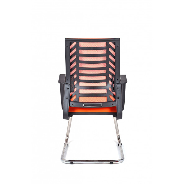 Herkese Mobilya Gardena Turuncu Fileli Misafir Koltuğu Ofis Koltuğu - 5