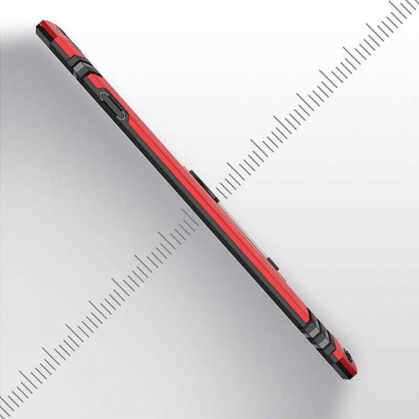 Apple iPhone XR 6.1 Kılıf Yüzüklü Magnetic Antişok Korumalı Silikon Kapak - 8