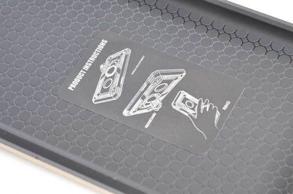Samsung Galaxy J4 Plus Kılıf Yüzüklü Magnetic Antişok Korumalı Silikon Kapak - 10
