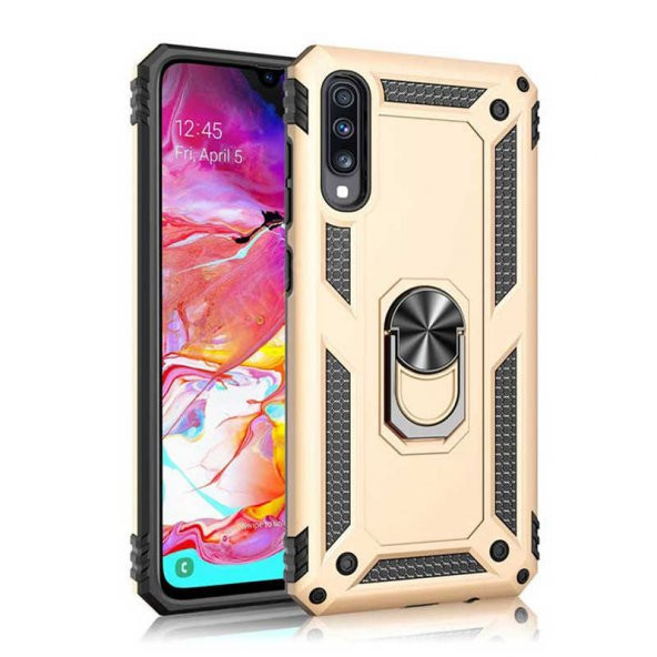 Samsung Galaxy A30S Kılıf Yüzüklü Magnetic Antişok Korumalı Silikon Kapak - 3