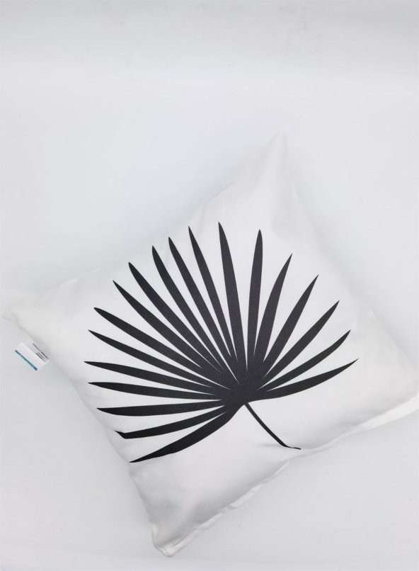 Doqu Home Uncolorued Desen Baskılı İçi Dolgulu Kırlent UNC05 45x45 - Siyah