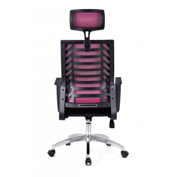 Herkese Mobilya Gardena Mor Krom Makam Koltuğu Ofis Koltuğu - Resim 5