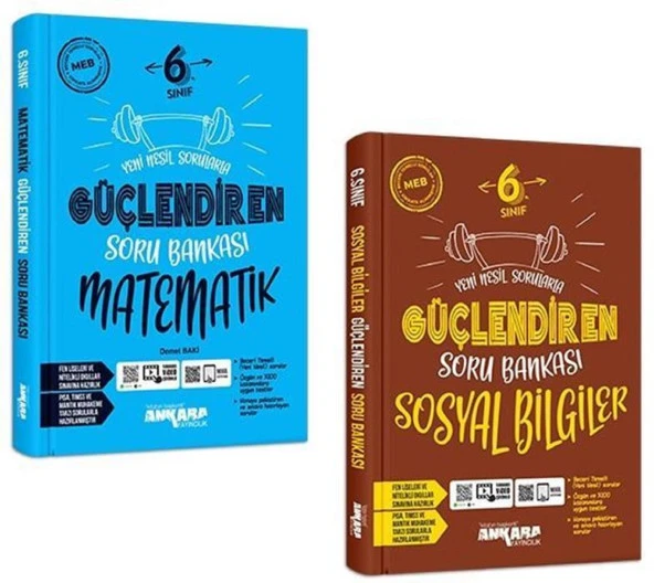 Ankara 6. Sınıf Matematik + Sosyal Bilgiler Güçlendiren Soru Seti 2 Kitap 2023