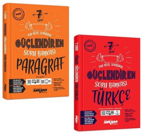 Ankara 2025 7. Sınıf Türkçe + Paragraf Güçlendiren Soru Seti 2 Kitap