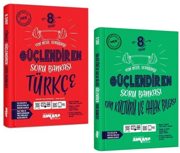 Ankara 8. Sınıf Türkçe + Din Kültürü Güçlendiren Soru Seti 2 Kitap 2023