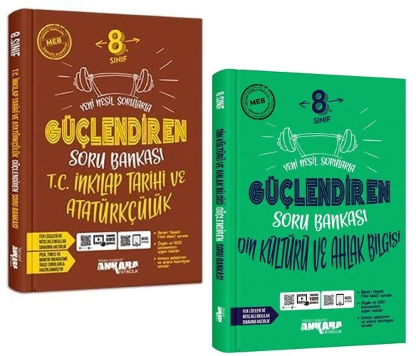 Ankara 8. Sınıf İnkılap + Din Kültürü Güçlendiren Soru Seti 2 Kitap 2023 ürün görseli