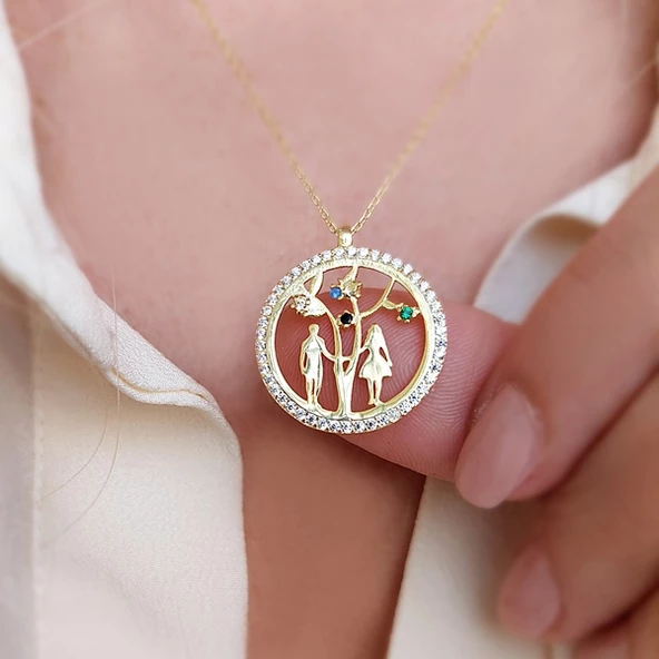 925 Ayar Gümüş Sevgililer Kolye - Resim 3