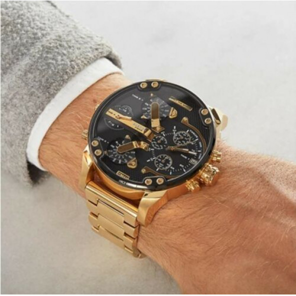 Diesel DZ7333 Mr.Daddy 2.0 Gold Chronograph Erkek Kol Saati - 7