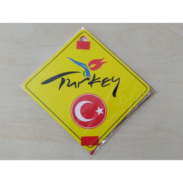 CAM İÇİ SARI DEKOR PLAKA KARE TURKEY - TÜRKİYE (11x11cm) YAPIŞTIRMALI (Dekor Levha) SARI PLAKA