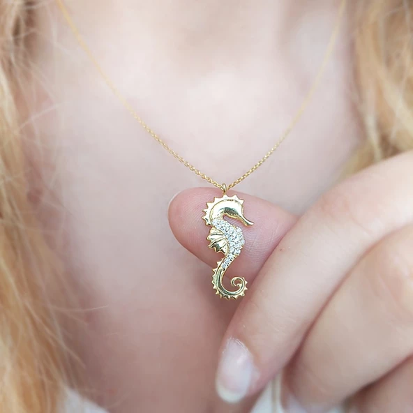 925 Ayar Gümüş Denizatı Kolye ürün görseli