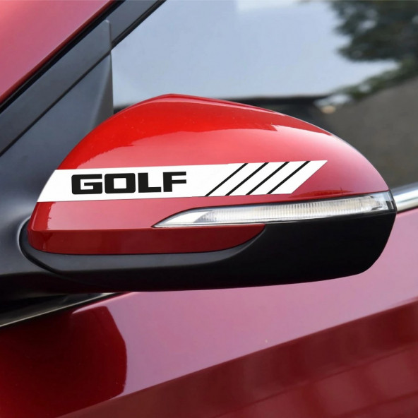 Volkswagen Golf Yan Aynalar Selefon Kaplama Sticker Seti