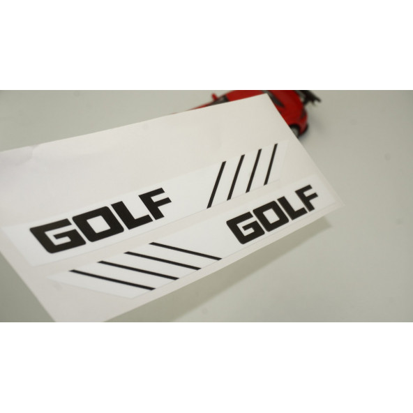 Volkswagen Golf Yan Aynalar Selefon Kaplama Sticker Seti - 2