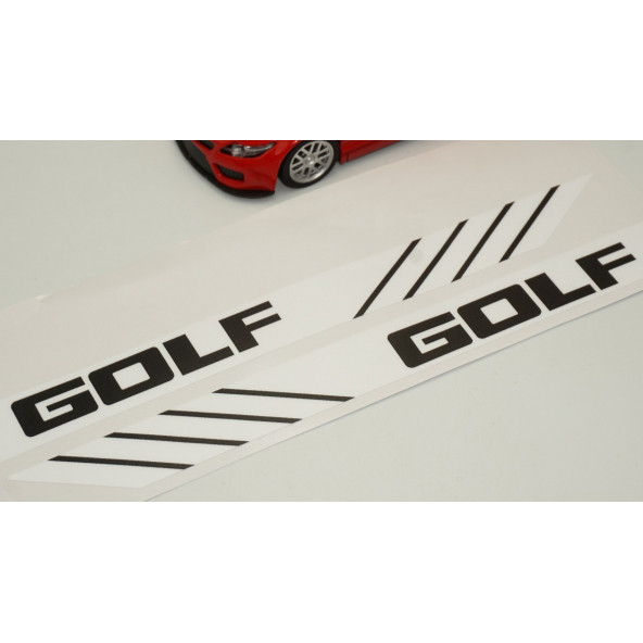 Volkswagen Golf Yan Aynalar Selefon Kaplama Sticker Seti - 4