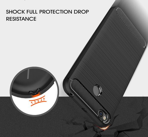 Xiaomi Redmi Note 5A Prime Kılıf Rugged Karbon Silikon Kapak - 4