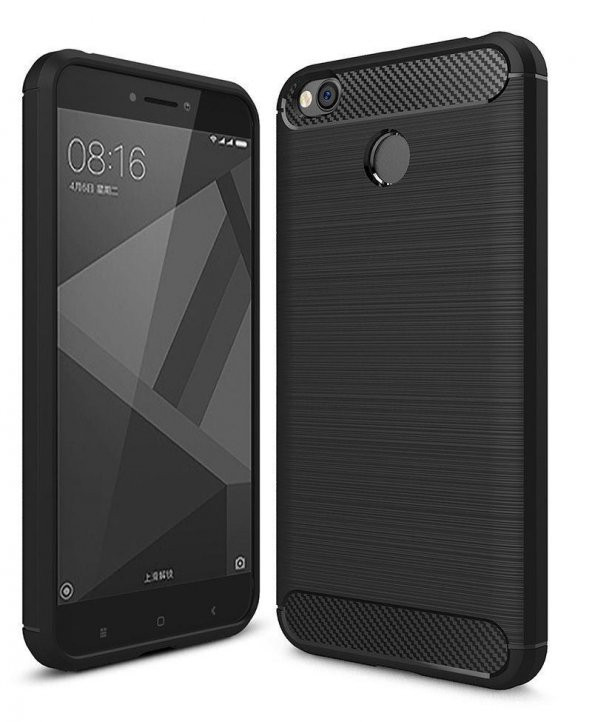 Xiaomi Redmi Note 5A Prime Kılıf Rugged Karbon Silikon Kapak - 5