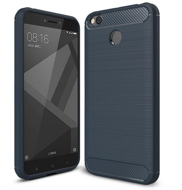 Xiaomi Redmi Note 5A Prime Kılıf Rugged Karbon Silikon Kapak - 6