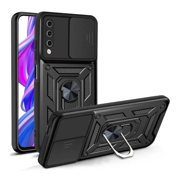 Gpack Vivo Y20 Kılıf Tank Aramid Sürgülü Vega YüzüklüNano