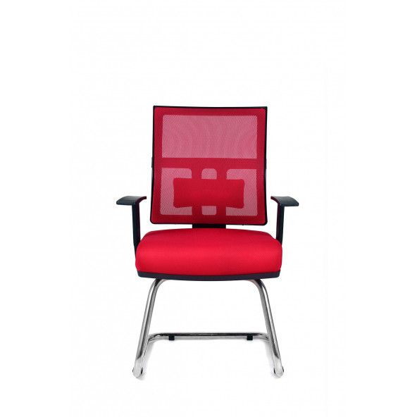 Herkese Mobilya Riva Kırmızı Misafir Koltuğu Ofis Koltuğu